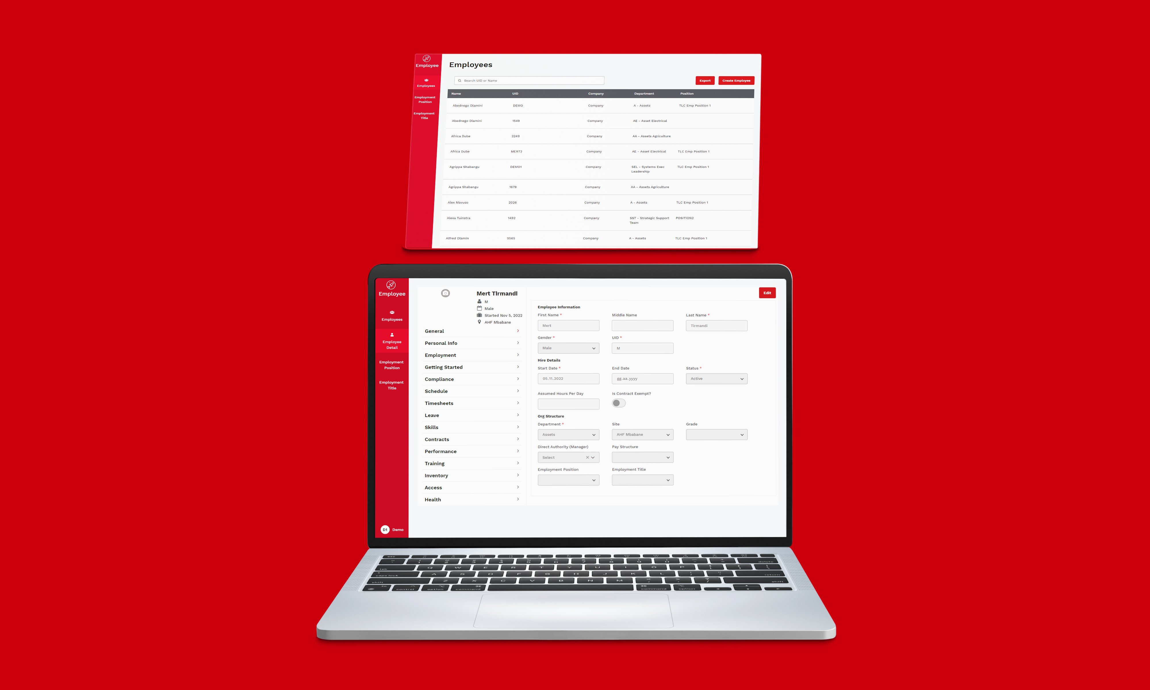 Comprehensive Employee Information App